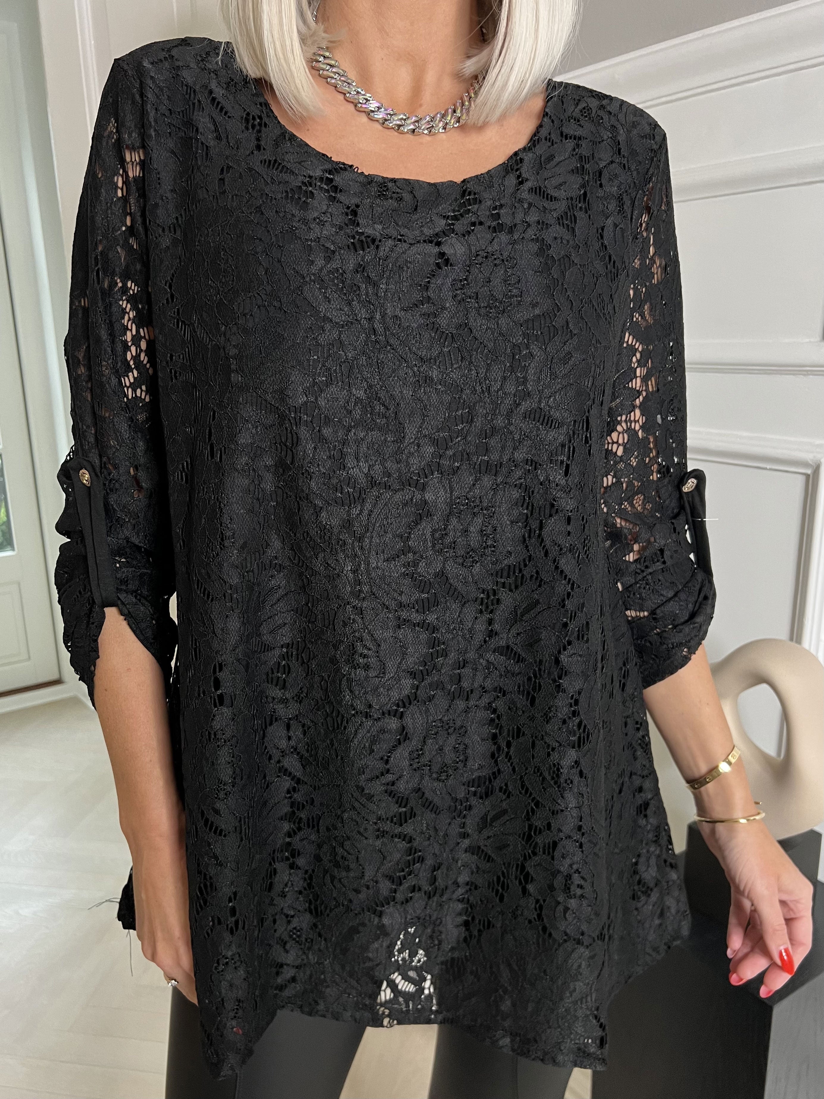 Nadira - Söt tunika i spetstyg